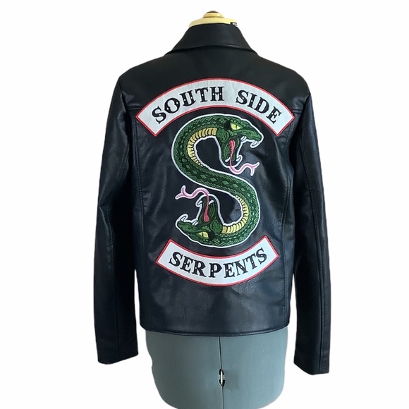 Warner Bros. Jackets & Blazers - Riverdale Black Southside Serpents Fx Leather Coat